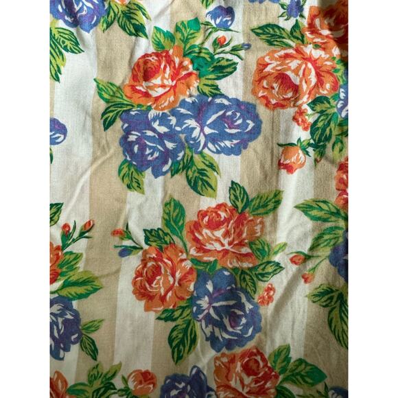 Vintage Karen Scott 90s Bermuda shorts floral print high waisted pleated size 10 - Picture 8 of 9